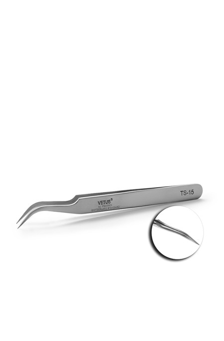 Tweezers for eyelash extensions Vetus ST-15